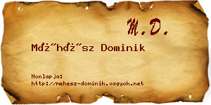 Méhész Dominik névjegykártya
